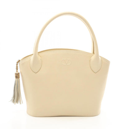 ヴァレンチノ タッセル Vロゴ ハンドバッグ アイボリー系 バッグ VALENTINO