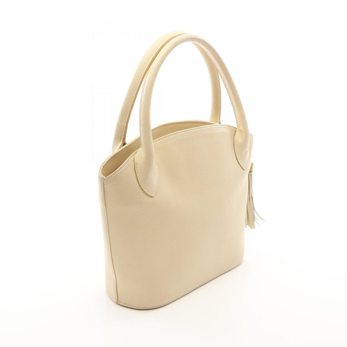 ヴァレンチノ タッセル Vロゴ ハンドバッグ アイボリー系 バッグ VALENTINO
