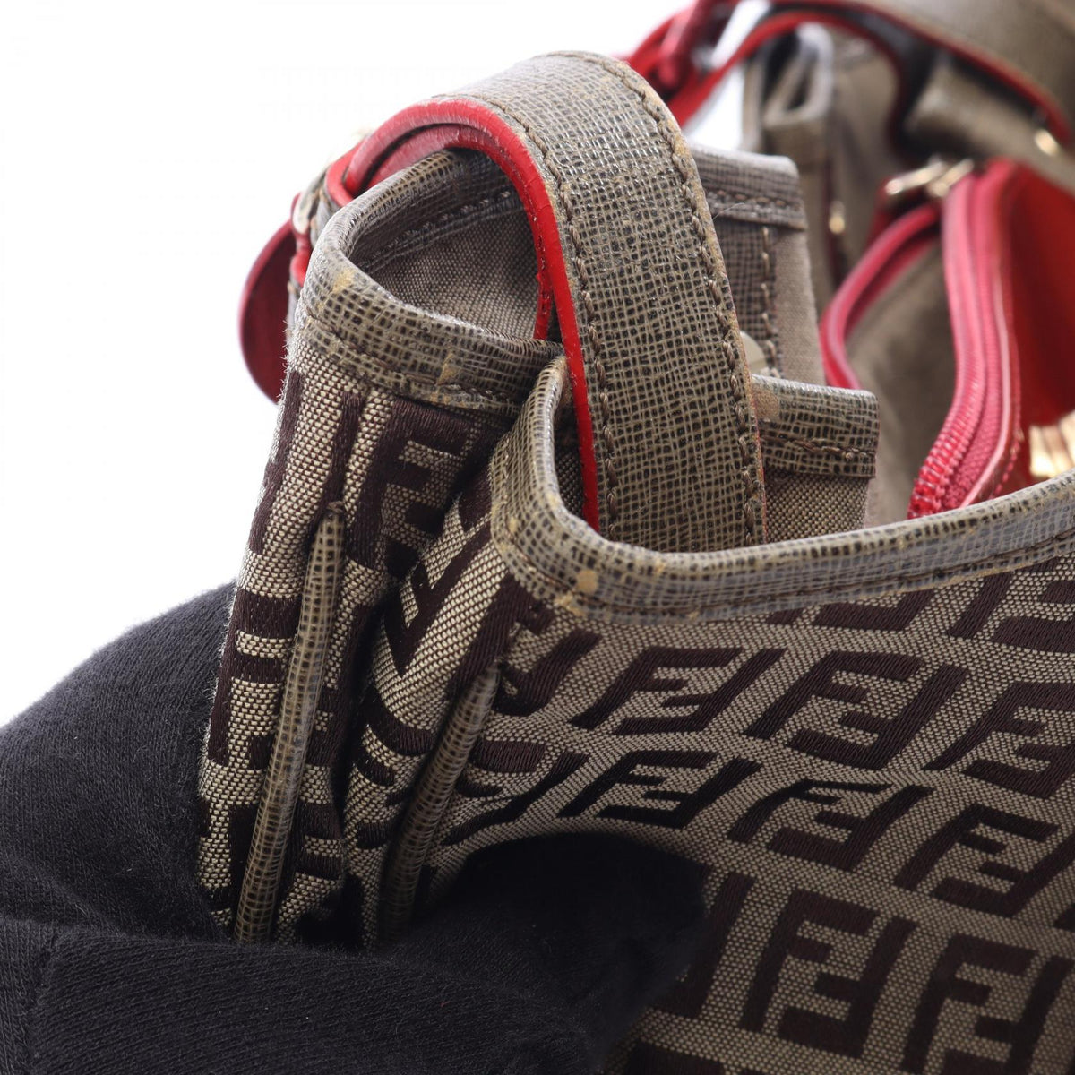 フェンディ ズッキーノ ショルダーバッグ ベージュ系 ブラウン系 バッグ FENDI
