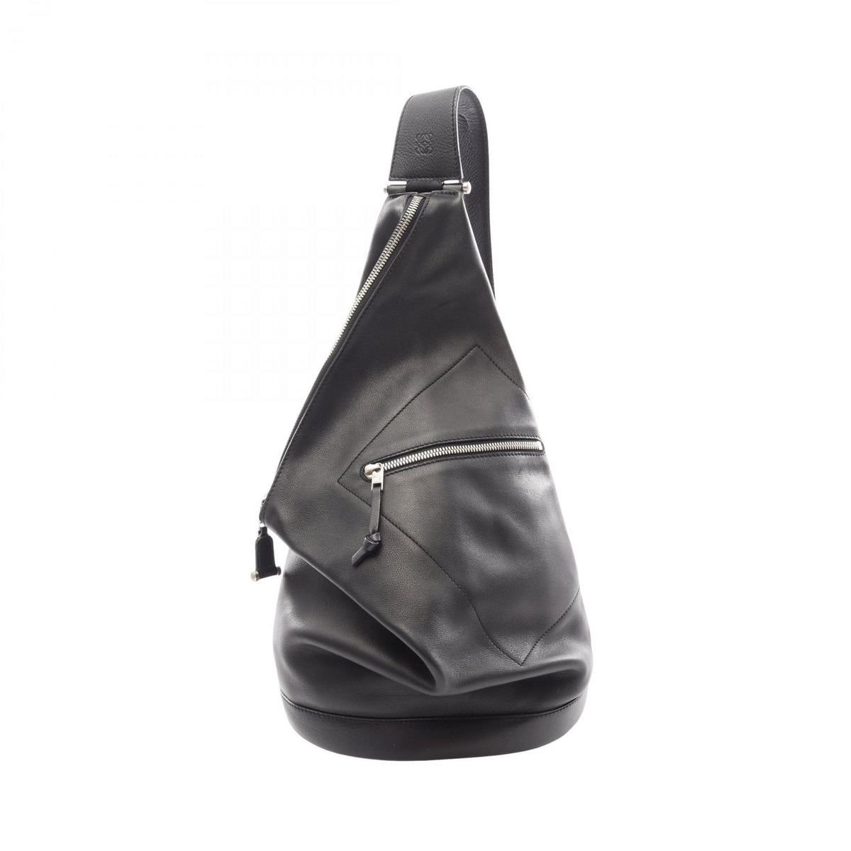ロエベ ANTON アントン ボディバッグ レザー ウエストバッグ ボディバッグ ブラック系 バッグ LOEWE