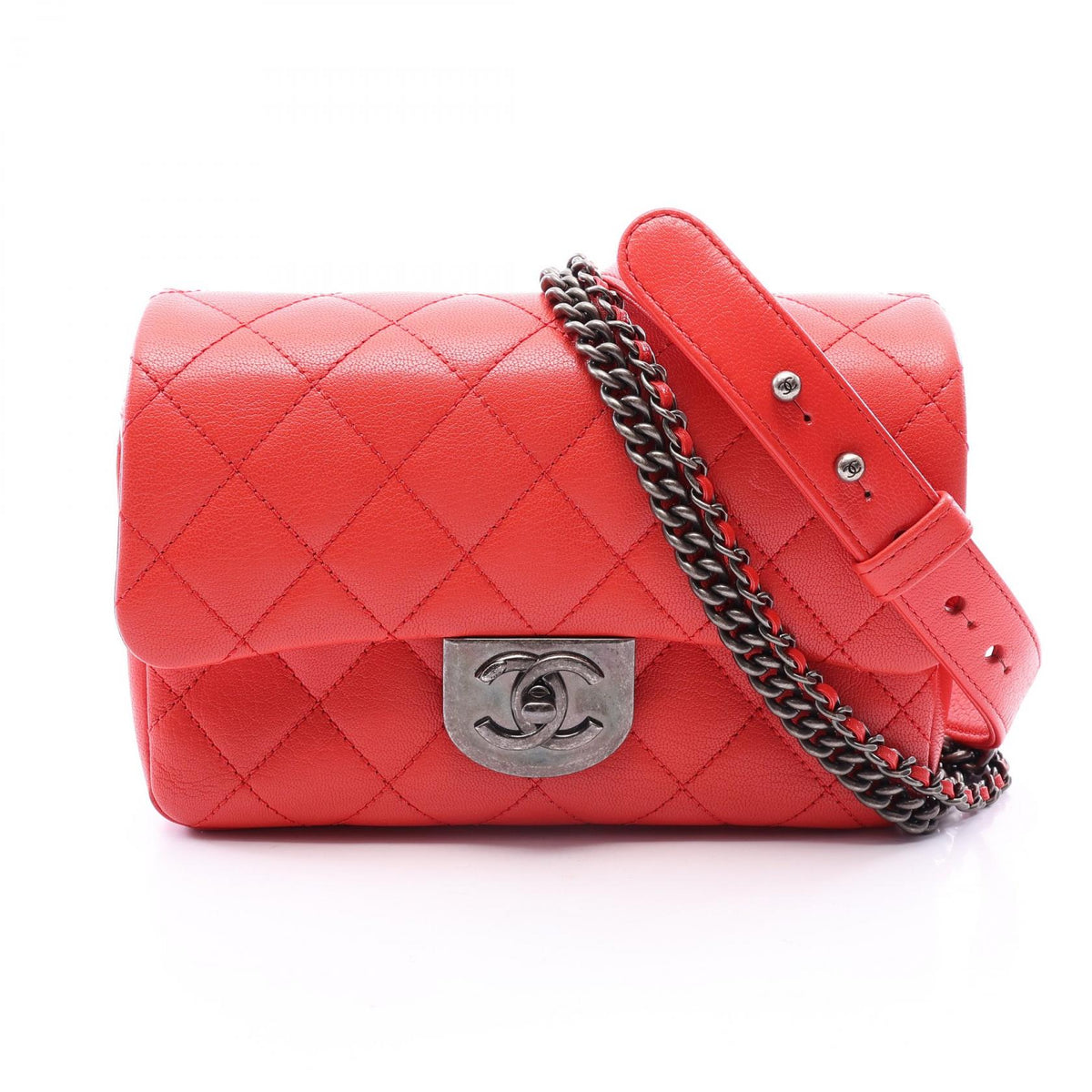 シャネル マトラッセ ショルダーバッグ レッド系 バッグ CHANEL
