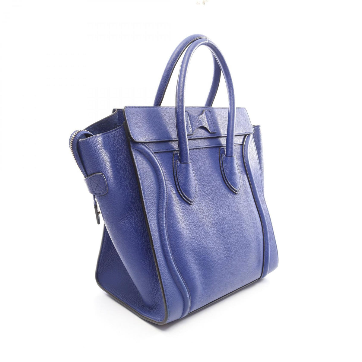 セリーヌ ラゲージ ミニショッパー ハンドバッグ ブルー系 バッグ CELINE