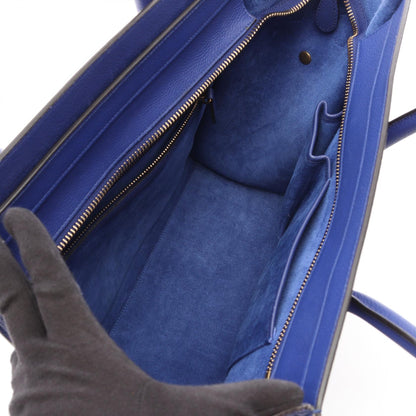 セリーヌ ラゲージ ミニショッパー ハンドバッグ ブルー系 バッグ CELINE