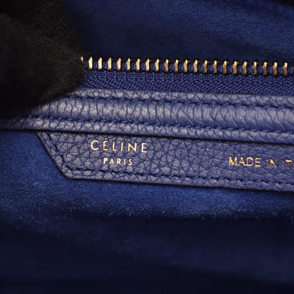 セリーヌ ラゲージ ミニショッパー ハンドバッグ ブルー系 バッグ CELINE