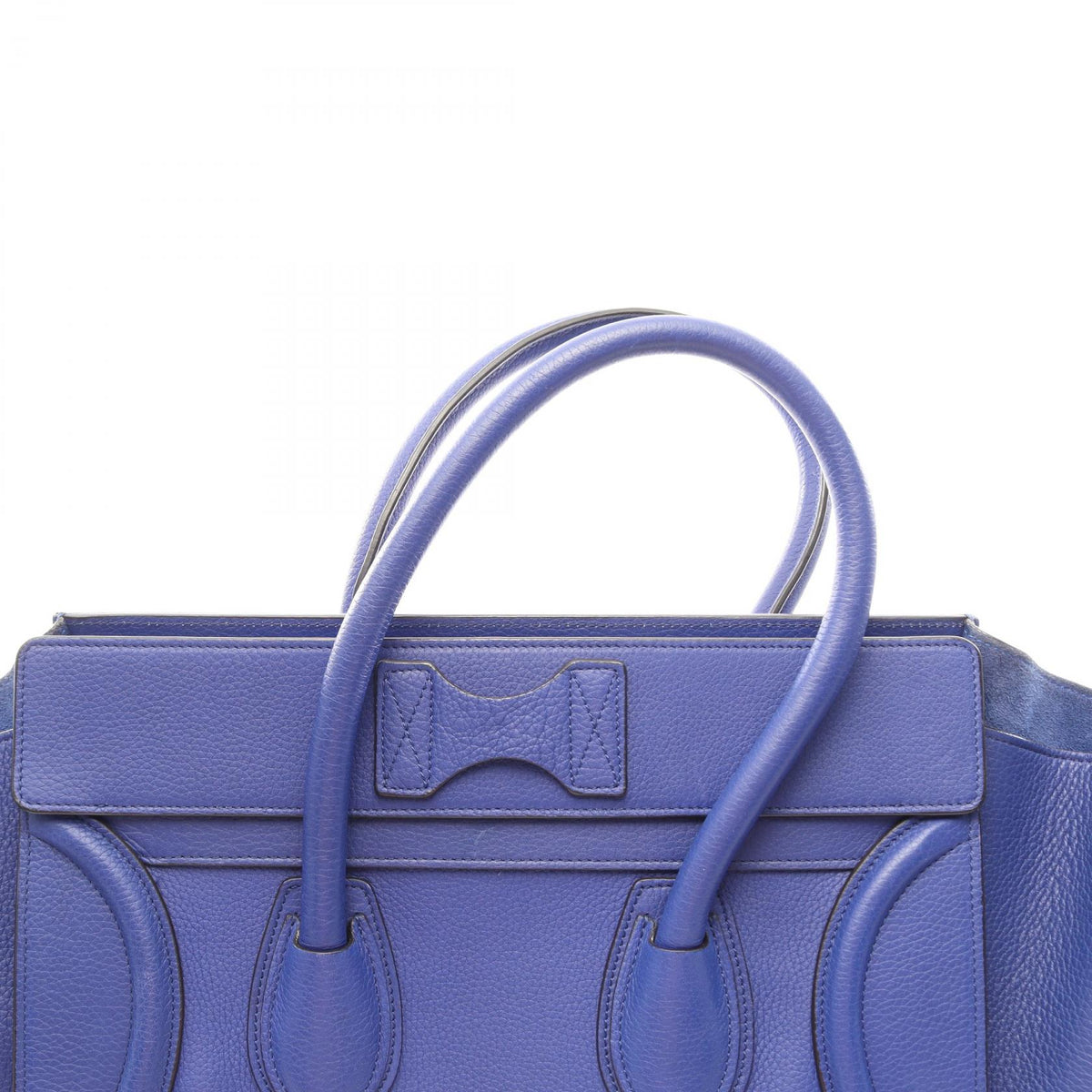 セリーヌ ラゲージ ミニショッパー ハンドバッグ ブルー系 バッグ CELINE