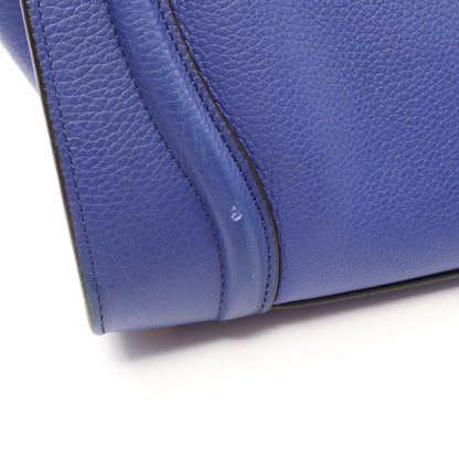 セリーヌ ラゲージ ミニショッパー ハンドバッグ ブルー系 バッグ CELINE