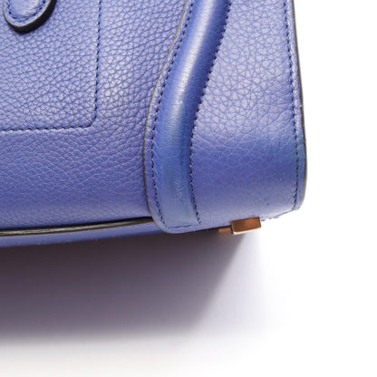 セリーヌ ラゲージ ミニショッパー ハンドバッグ ブルー系 バッグ CELINE