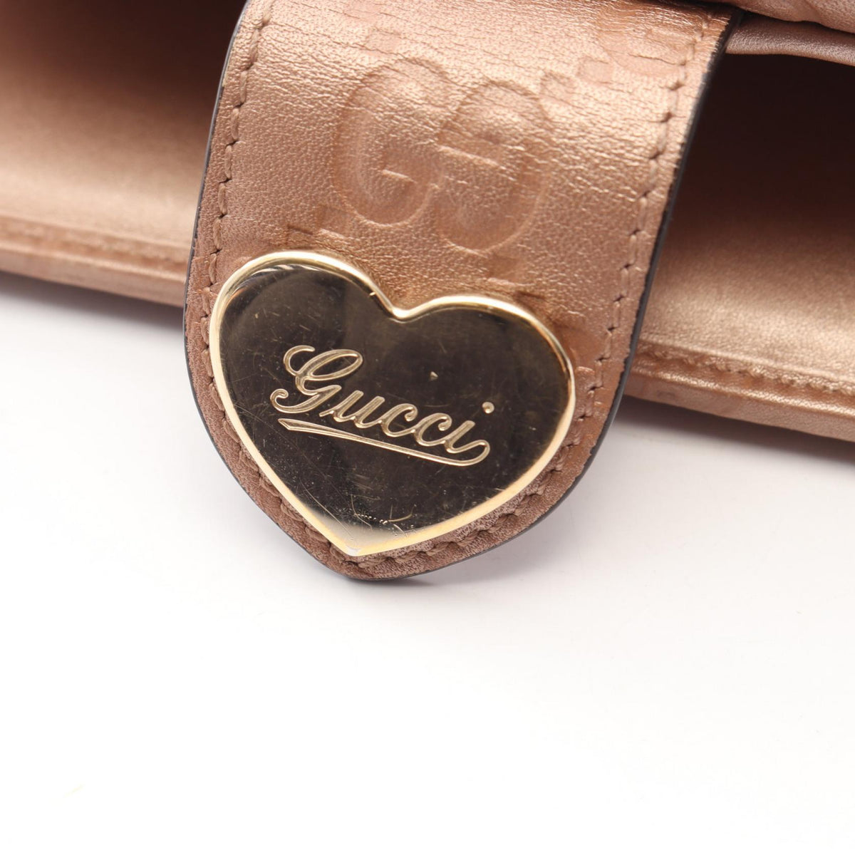 グッチ グッチシマ ラブリーハート 二つ折り長財布 ピンク系 財布・小物 GUCCI