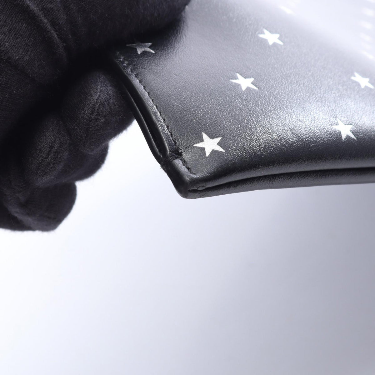 サンローランパリ ミニジップタブレットスリーブ スター セカンドバッグ クラッチバッグ ブラック系 シルバー系 バッグ SAINT LAURENT PARIS