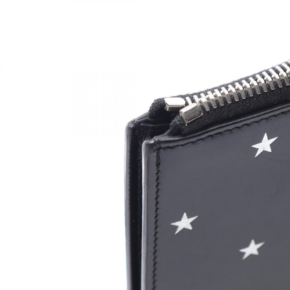 サンローランパリ ミニジップタブレットスリーブ スター セカンドバッグ クラッチバッグ ブラック系 シルバー系 バッグ SAINT LAURENT PARIS