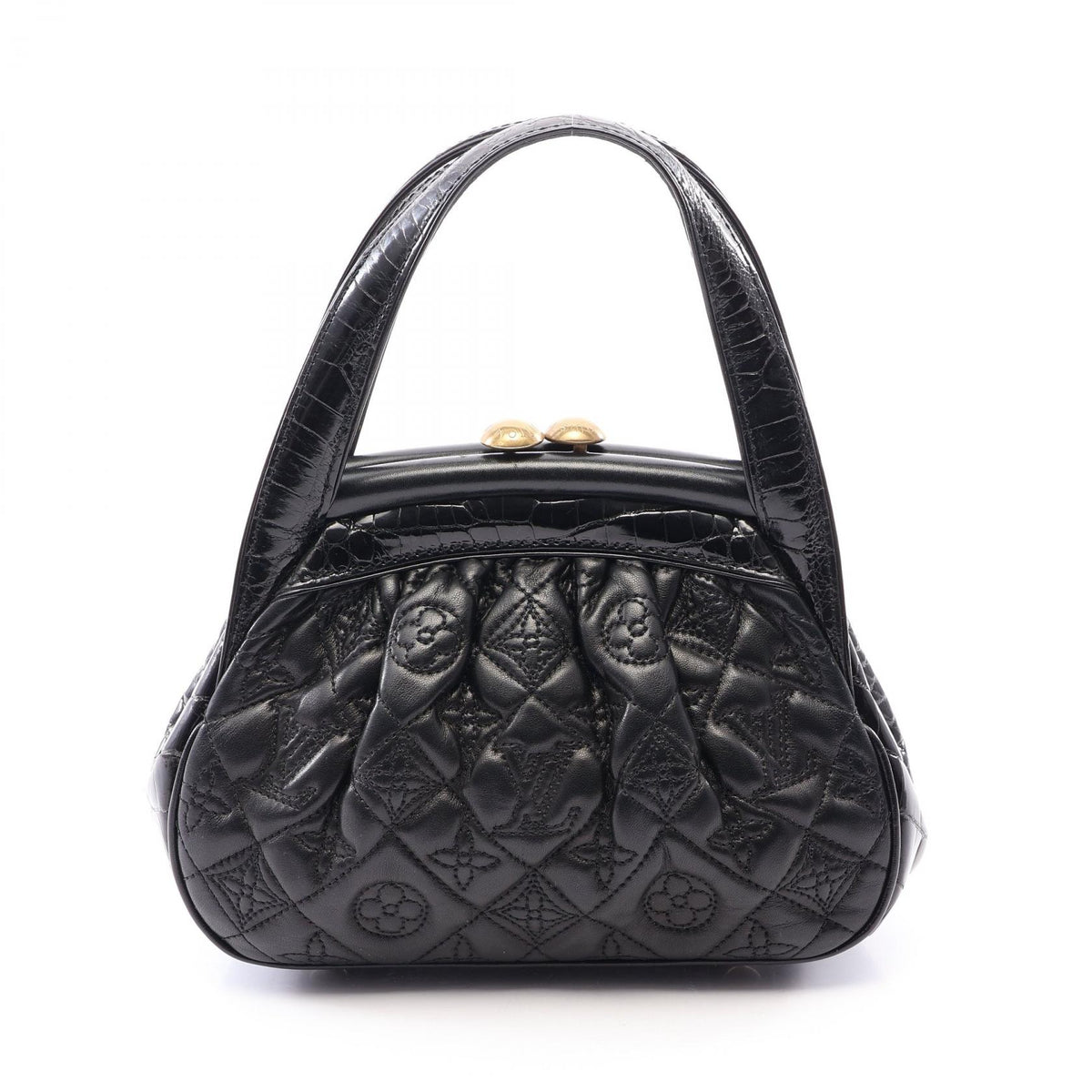ルイ・ヴィトン サック フェルモワールPM モノグラムヴィエンナ ノワール ハンドバッグ ブラック系 バッグ LOUIS VUITTON