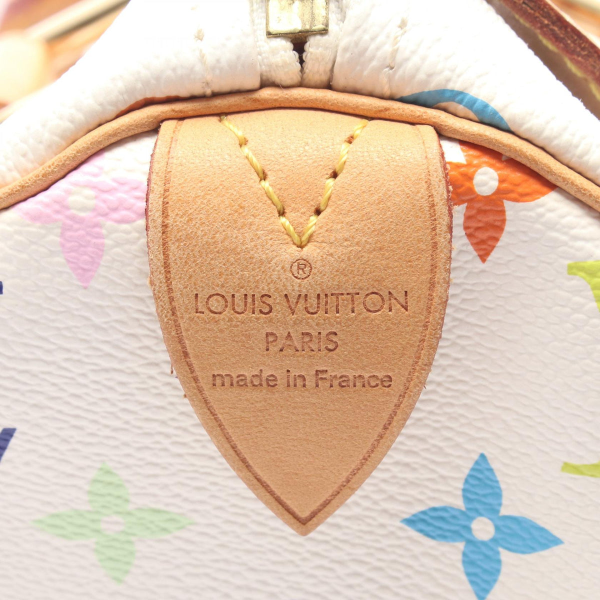 ルイ・ヴィトン スピーディ30 モノグラムマルチカラー ブロン ハンドバッグ ホワイト系 バッグ LOUIS VUITTON