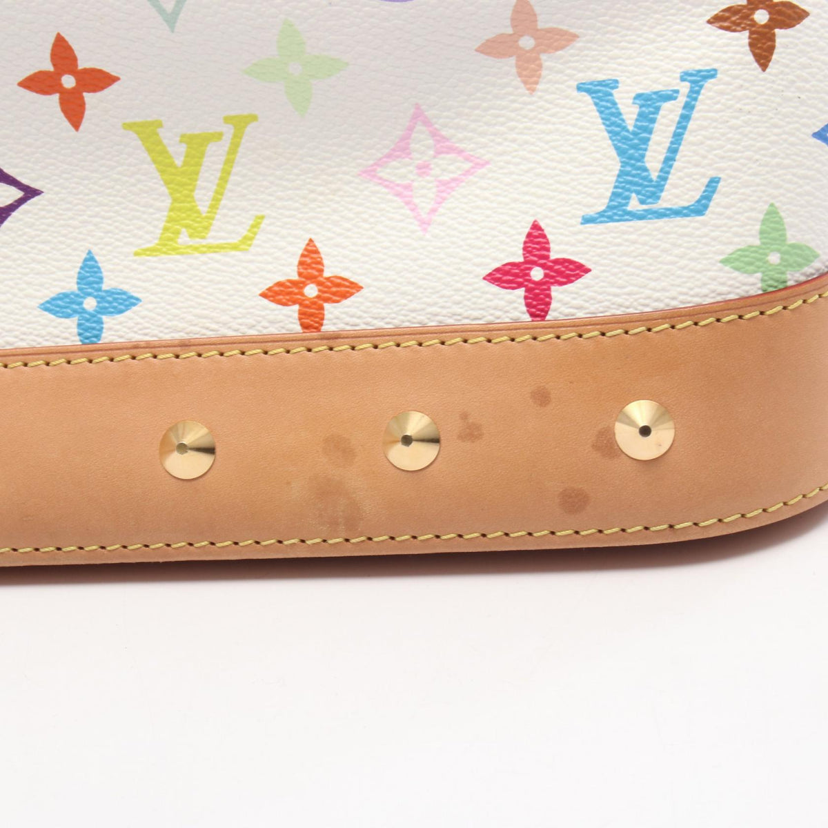 ルイ・ヴィトン アルマGM モノグラムマルチカラー ブロン ハンドバッグ ホワイト系 バッグ LOUIS VUITTON