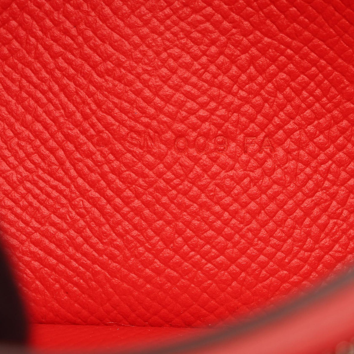 エルメス ベアンスフレ ルージュトマト 二つ折り長財布 レッド系 ヴォーエプソン 財布・小物 HERMES