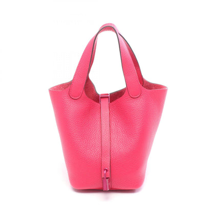 エルメス ピコタンロックPM モノクローム ピンク金具 ハンドバッグ ピンク系 トリヨンクレマンス バッグ HERMES