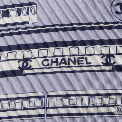 シャネル ココマーク プリーツ スカーフ ブルー系 ピンク系 マルチカラー 財布・小物 CHANEL