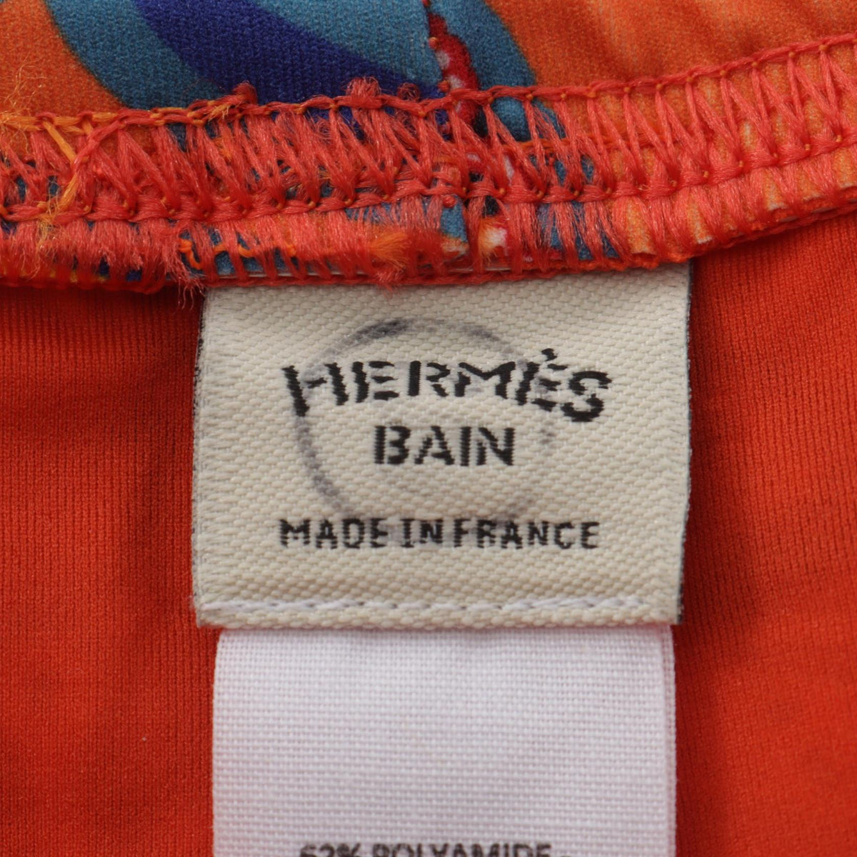 エルメス カプリ パンツ オレンジ系 ブルー系 マルチカラー ボトムス HERMES