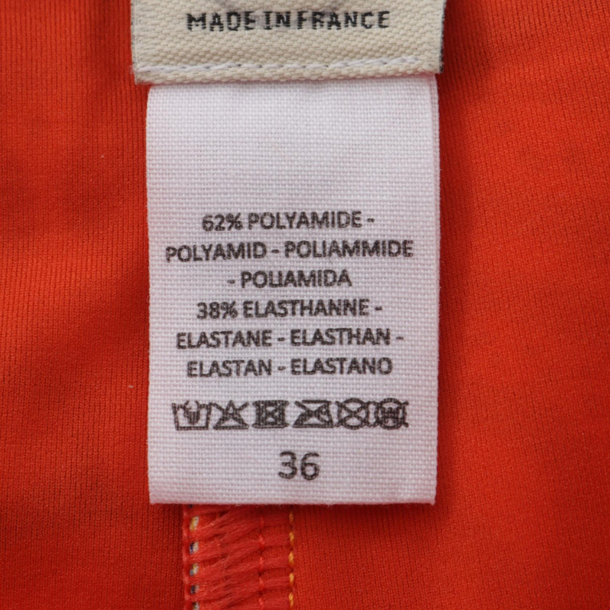 エルメス カプリ パンツ オレンジ系 ブルー系 マルチカラー ボトムス HERMES