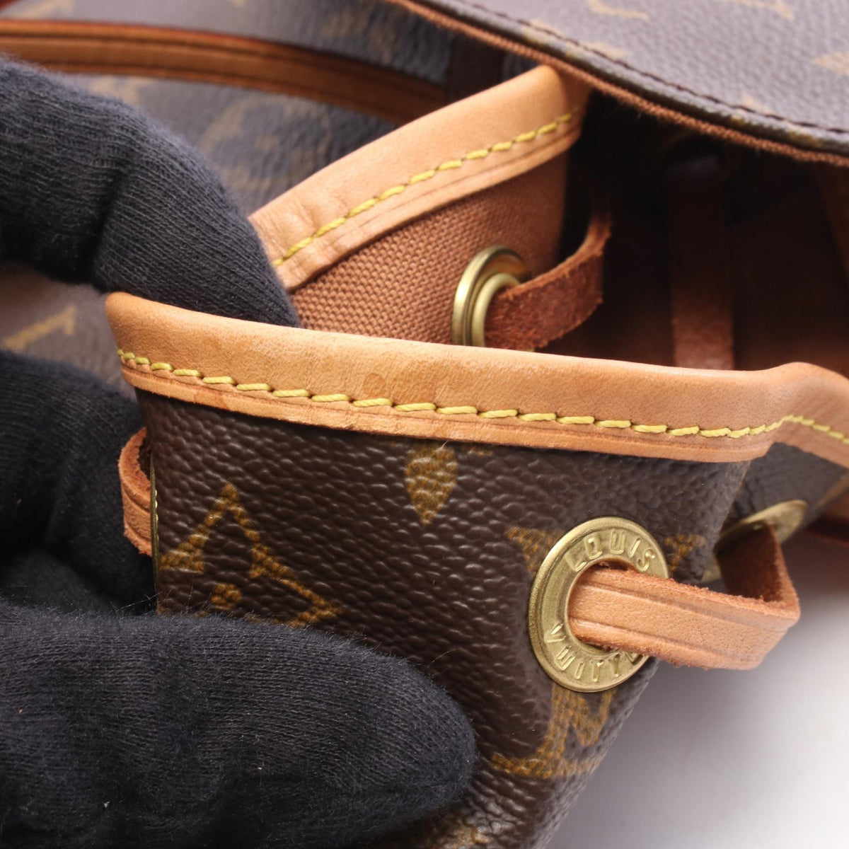 ルイ・ヴィトン モンスリMM リュックサック バックパック ブラウン系 バッグ LOUIS VUITTON