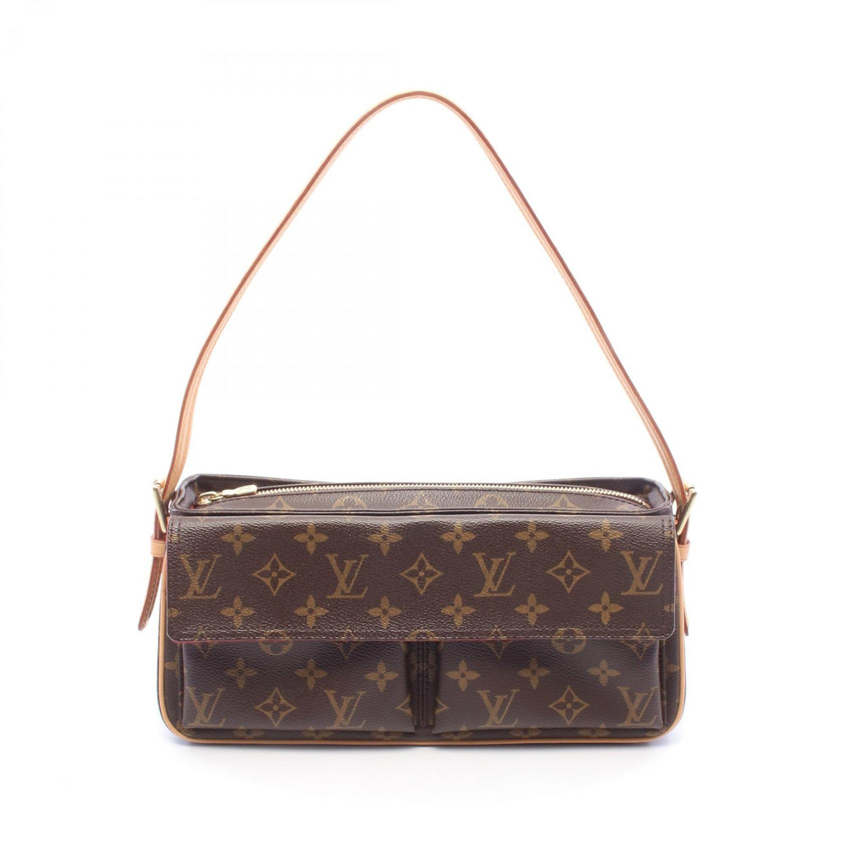 ルイ・ヴィトン ヴィバシテMM モノグラム ショルダーバッグ ブラウン系 バッグ LOUIS VUITTON