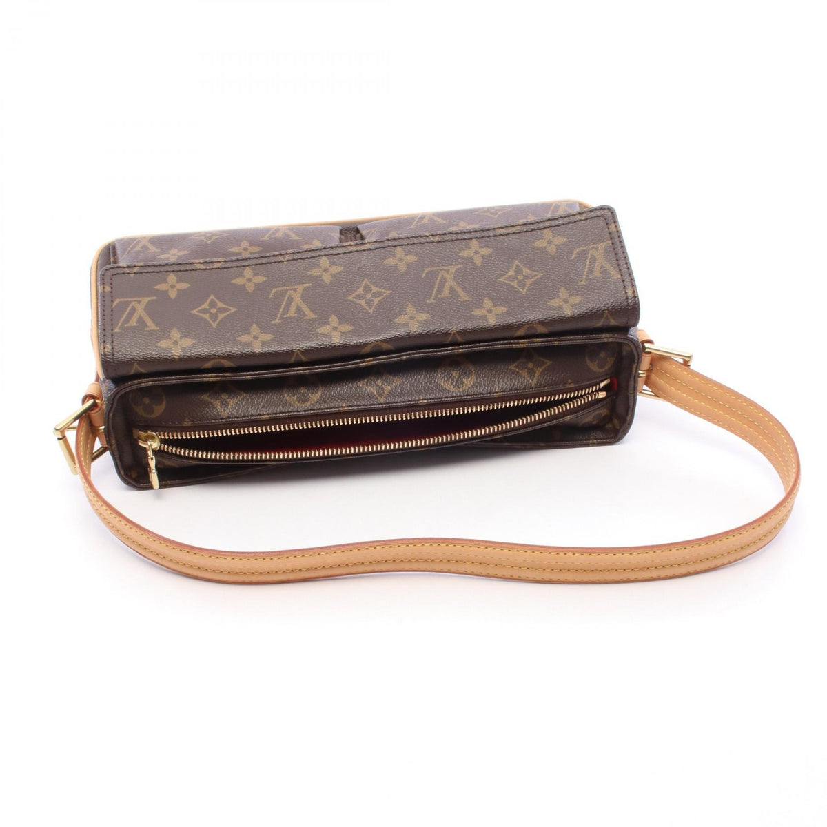 ルイ・ヴィトン ヴィバシテMM モノグラム ショルダーバッグ ブラウン系 バッグ LOUIS VUITTON