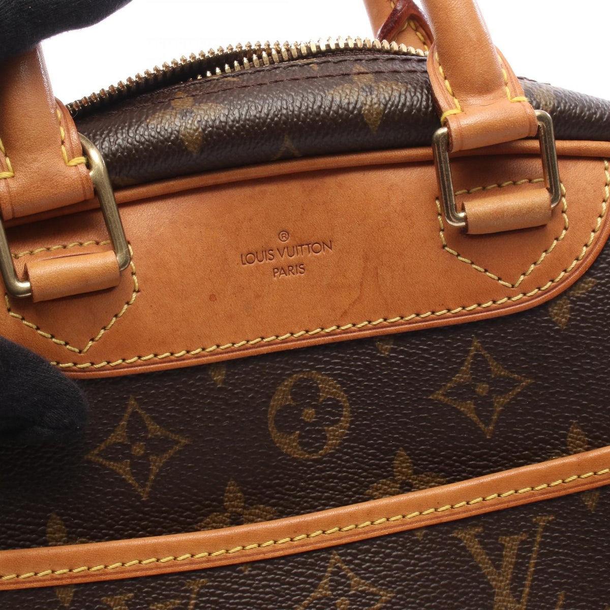 ルイ・ヴィトン トゥルーヴィル モノグラム ハンドバッグ ブラウン系 バッグ LOUIS VUITTON