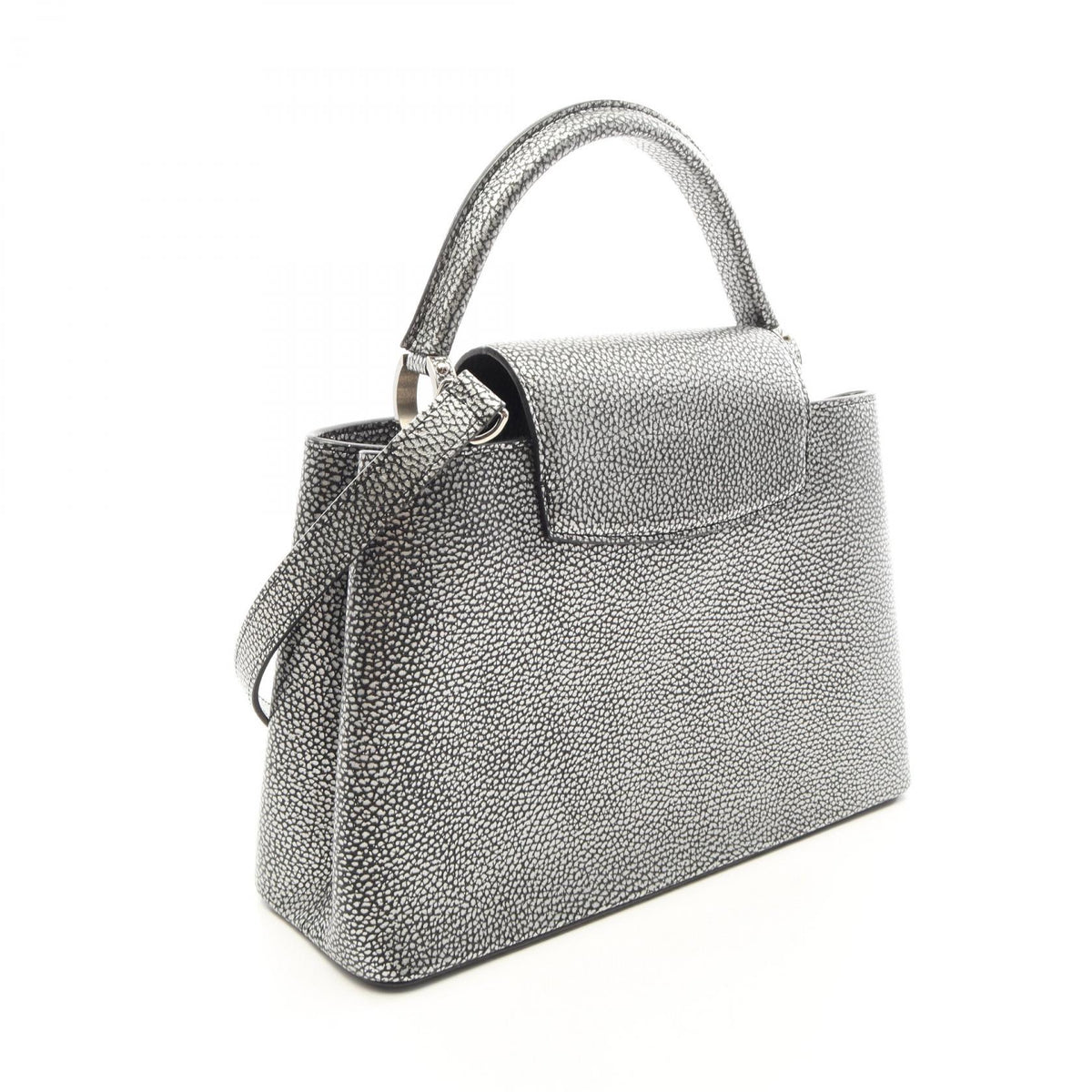 ルイ・ヴィトン カプシーヌMM 2WAY ハンドバッグ シルバー系 シルバー バッグ LOUIS VUITTON