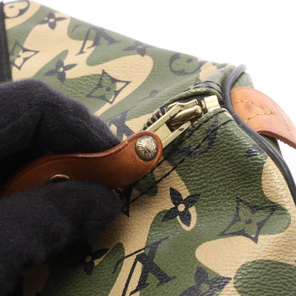ルイ・ヴィトン LV × TM スピーディ35 モノグラモフラージュ ハンドバッグ カーキ系 ブラウン系 ブラック系 バッグ LOUIS VUITTON