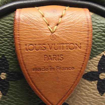 ルイ・ヴィトン LV × TM スピーディ35 モノグラモフラージュ ハンドバッグ カーキ系 ブラウン系 ブラック系 バッグ LOUIS VUITTON
