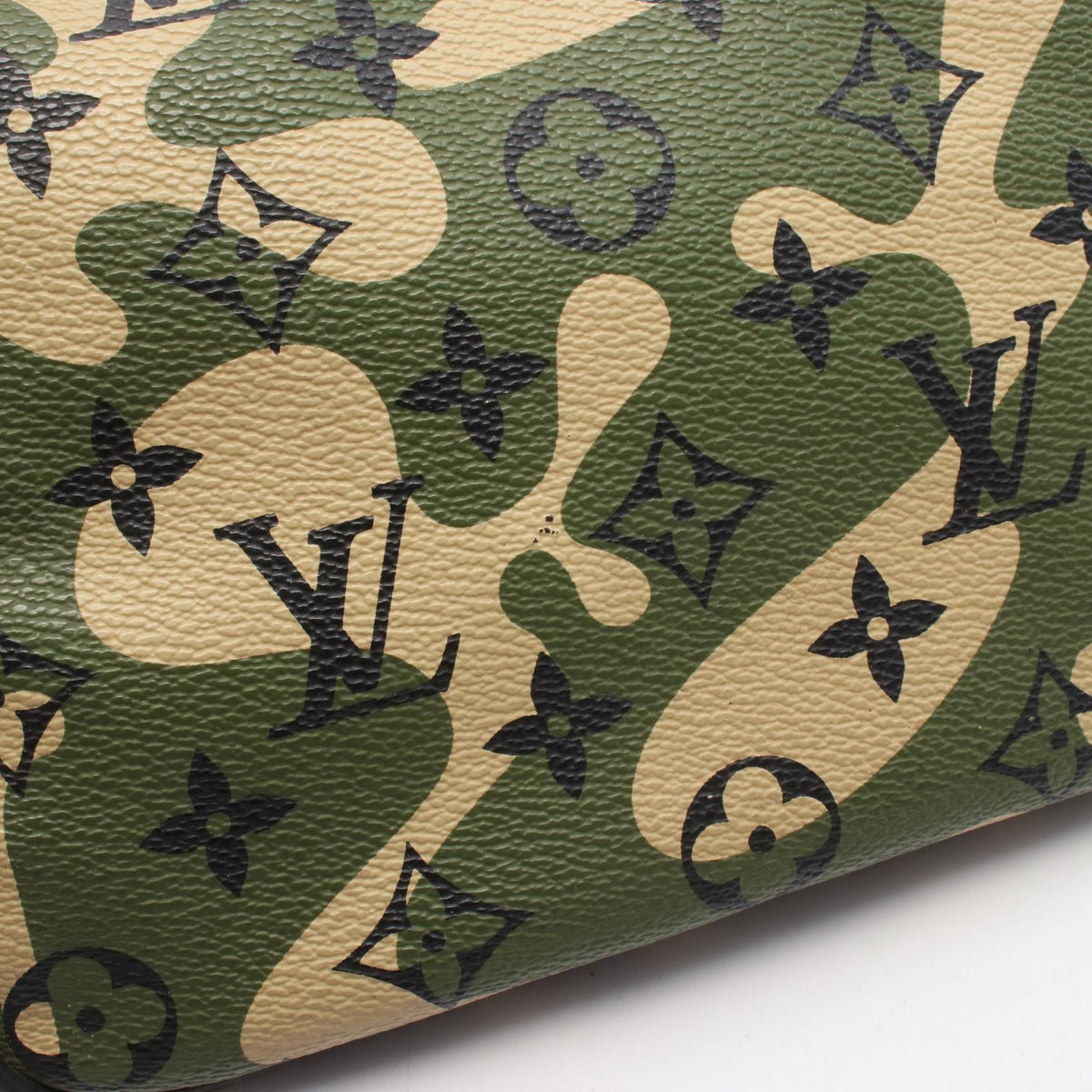 ルイ・ヴィトン LV × TM スピーディ35 モノグラモフラージュ ハンドバッグ カーキ系 ブラウン系 ブラック系 バッグ LOUIS VUITTON