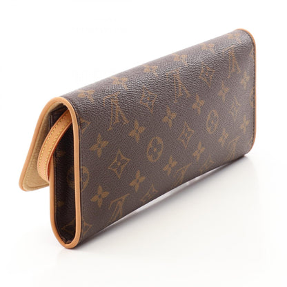 ルイ・ヴィトン ポシェットツインGM モノグラム ショルダーバッグ ブラウン系 バッグ LOUIS VUITTON
