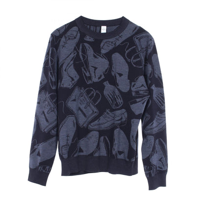 ベルルッティ 総柄 ニット ネイビー系 トップス BERLUTI