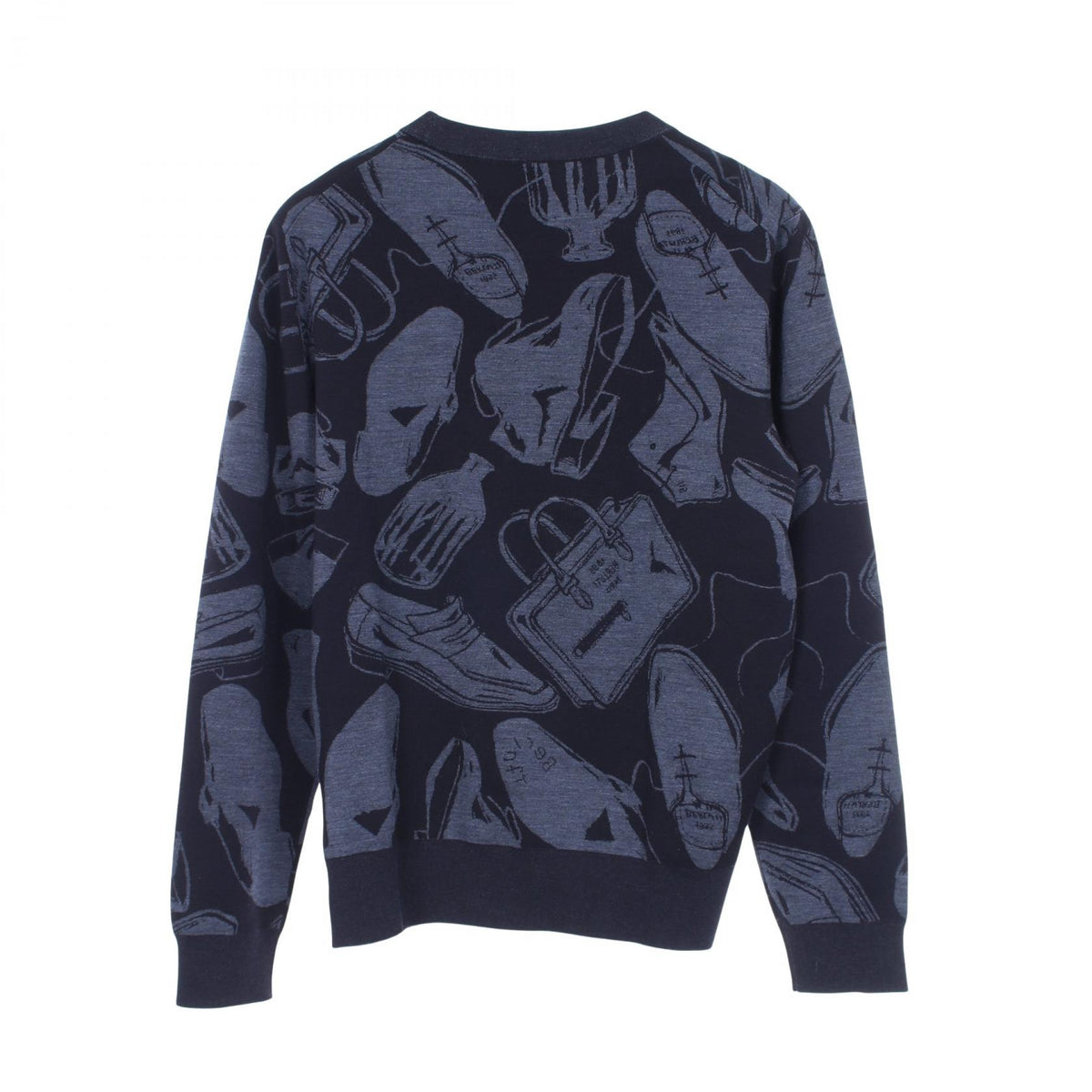 ベルルッティ 総柄 ニット ネイビー系 トップス BERLUTI
