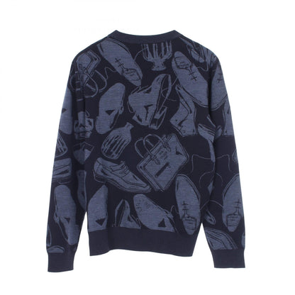 ベルルッティ 総柄 ニット ネイビー系 トップス BERLUTI