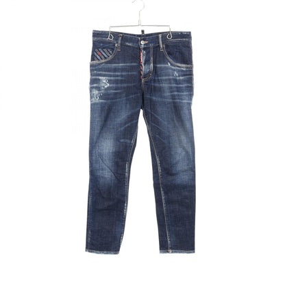 ディースクエアード Skater Jean ダメージ ウォッシュ加工 デニムパンツ ネイビー系 ボトムス DSQUARED2