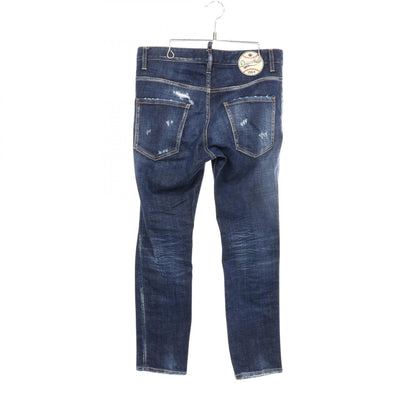 ディースクエアード Skater Jean ダメージ ウォッシュ加工 デニムパンツ ネイビー系 ボトムス DSQUARED2