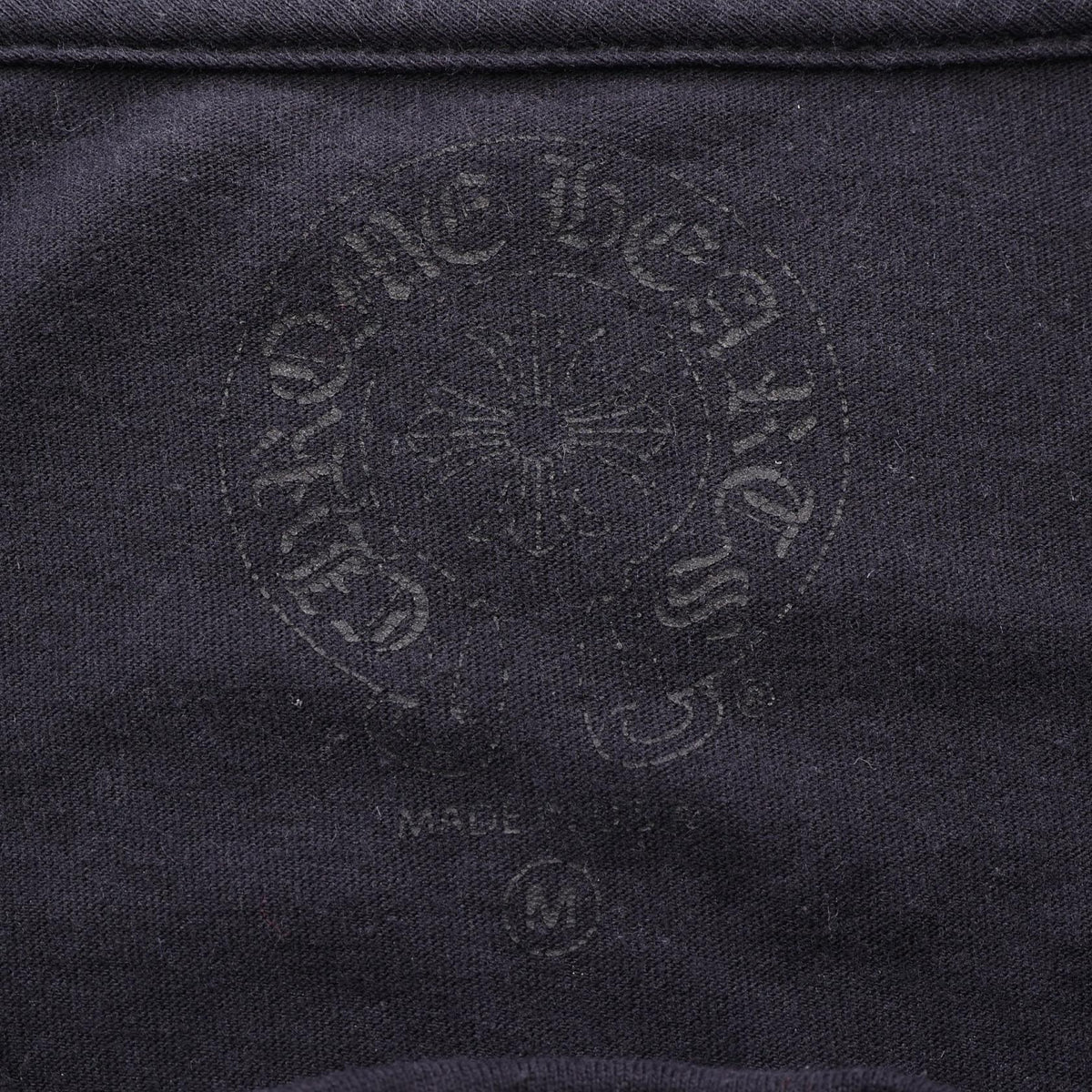 クロムハーツ スクロールラベル アームロゴ ポケット付き 長袖Tシャツ ブラック系 トップス CHROME HEARTS