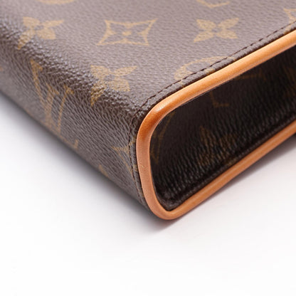 ルイ・ヴィトン ポシェットフロランティーヌ モノグラム ウエストバッグ ボディバッグ ブラウン系 バッグ LOUIS VUITTON