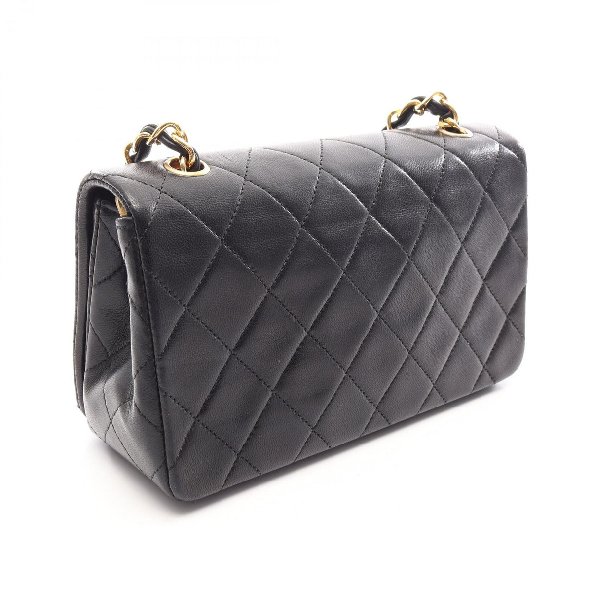 シャネル ミニマトラッセ フルフラップ ショルダーバッグ ブラック系 バッグ CHANEL