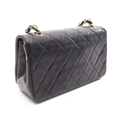 シャネル ミニマトラッセ フルフラップ ショルダーバッグ ブラック系 バッグ CHANEL