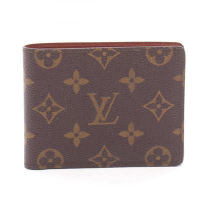 ルイ・ヴィトン ポルトフォイユ ミュルティプル 二つ折り財布 ブラウン系 財布・小物 LOUIS VUITTON