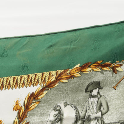 エルメス カレ90 NAPOLEON スカーフ グリーン系 マルチカラー シルク 財布・小物 HERMES