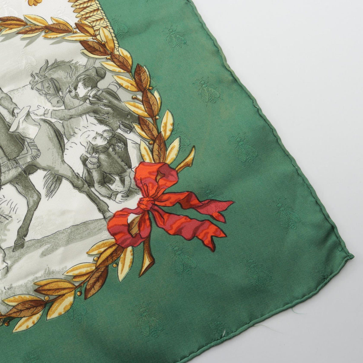 エルメス カレ90 NAPOLEON スカーフ グリーン系 マルチカラー シルク 財布・小物 HERMES