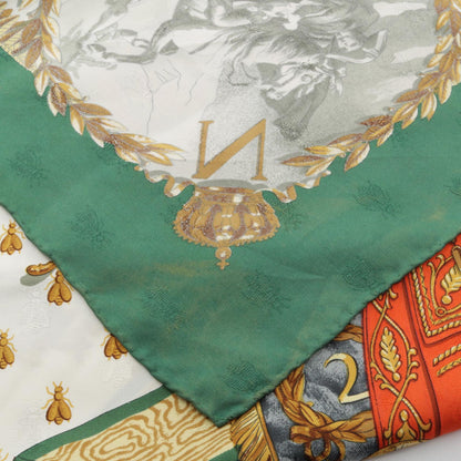 エルメス カレ90 NAPOLEON スカーフ グリーン系 マルチカラー シルク 財布・小物 HERMES