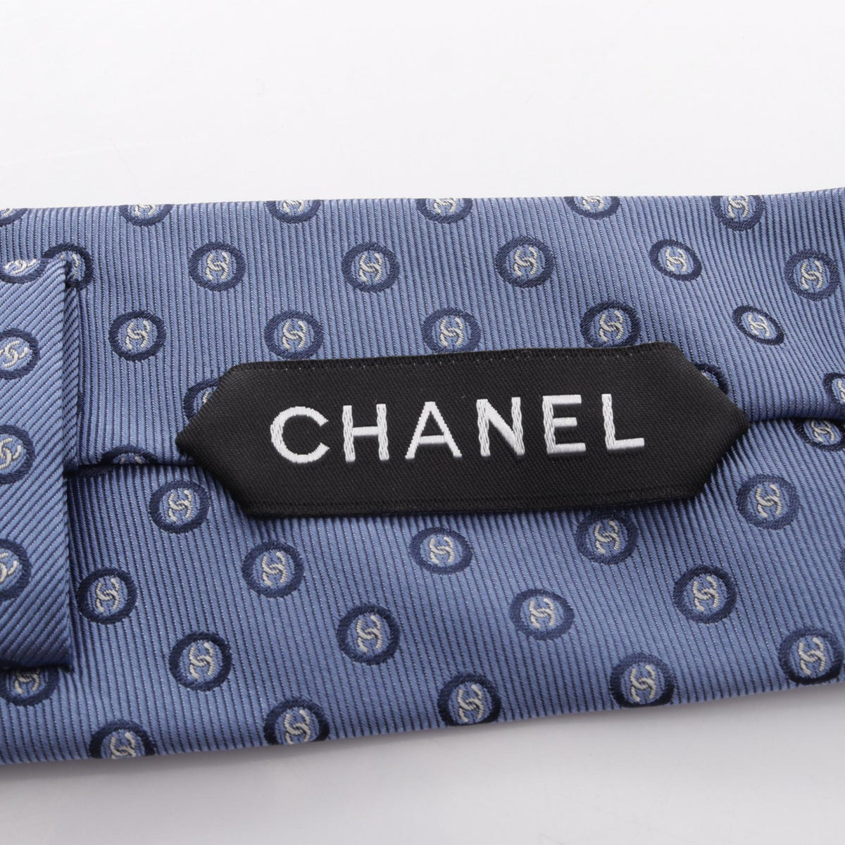 シャネル ココマーク 総柄 ネクタイ ブルー系 財布・小物 CHANEL