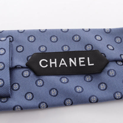 シャネル ココマーク 総柄 ネクタイ ブルー系 財布・小物 CHANEL