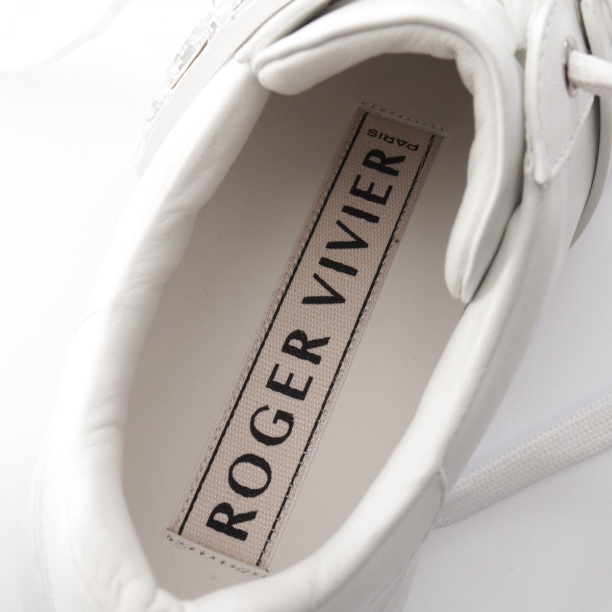 ロジェ ヴィヴィエ ヴィヴ スケート ストラスバックル スニーカー ホワイト系 シューズ ROGER VIVIER