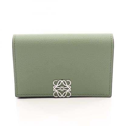 ロエベ アナグラム ビジネスカードホルダー 名刺入れ グリーン系 財布・小物 LOEWE