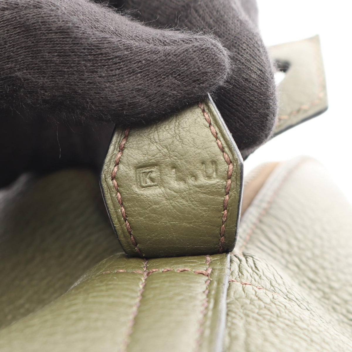エルメス ボリード31 2WAY ハンドバッグ カーキ系 トリヨンクレマンス バッグ HERMES