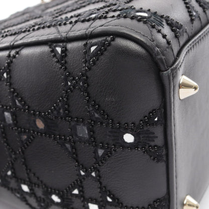 ディオール LADY DIOR レディディオール カナージュ 2WAY ハンドバッグ ブラック系 バッグ DIOR